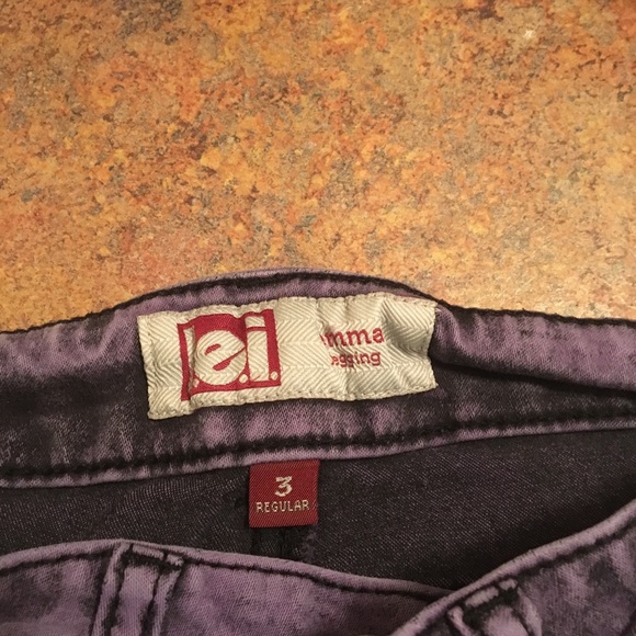LEI Juniors Purple Emma Jeggings - Picture 3 of 5